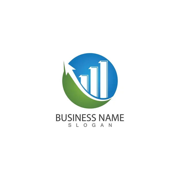 Diseño Plantillas Concepto Logo Idea Marketing Finanzas — Vector de stock