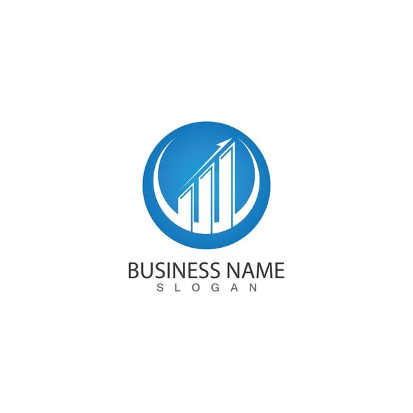 Бізнес Маркетинг Фінансова Ідея Дизайну Логотипу Концепції Шаблону — стоковий вектор