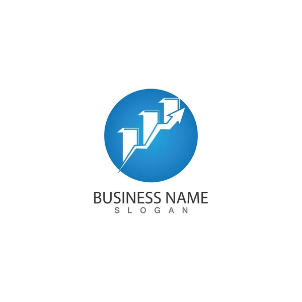 Business Marketing Finance Idée Logo Concept Modèle Design — Image vectorielle