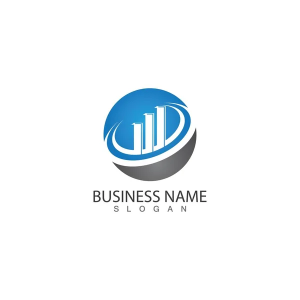 Business Marketing Financiën Idee Logo Concept Template Ontwerp — Stockvector