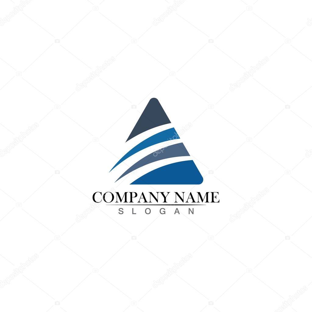 triangle logo design vector