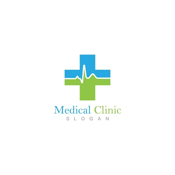 Logotipo Clínica Médica Saúde Vetorial Design —  Vetores de Stock