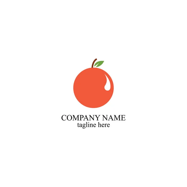 Conception Logo Orange Conception Illustration Icône Vectorielle — Image vectorielle