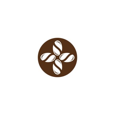 kahve logosu vektör resimleme şablonu