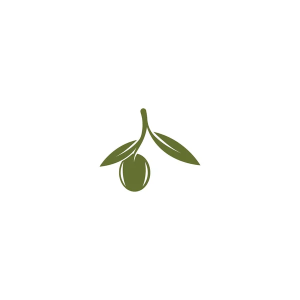 Olive Oil Logo Modello Icona Design — Vettoriale Stock
