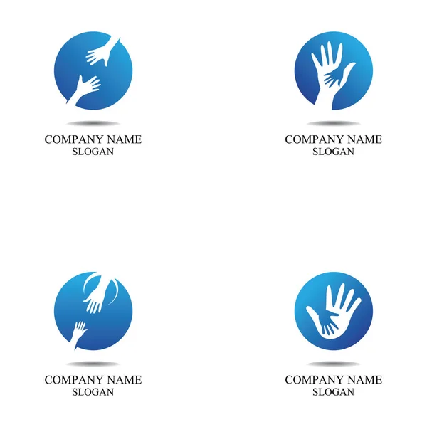 Yardım Logosu Semboller Şablon Uygulamaları — Stok Vektör