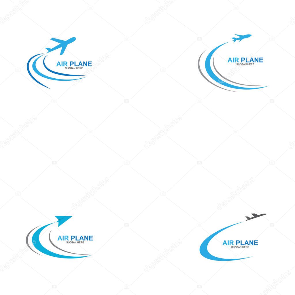 Air Plane logo vector template