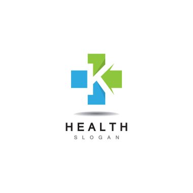 Tıbbi Haç ve Sağlık Eczanesi Logo Vektör Şablonu