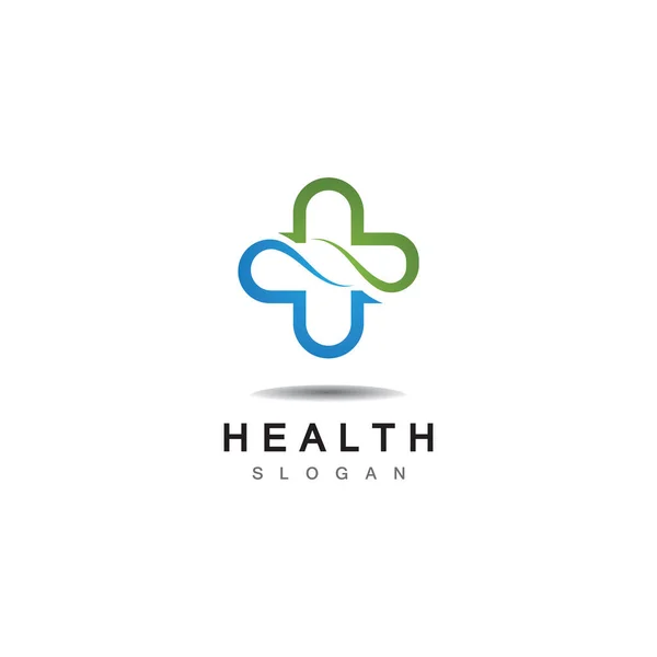 Medical Cross Und Health Pharmacy Logo Vector Template — Stockvektor
