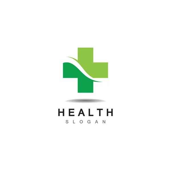 Medical Cross Health Pharmacy Logo Vector Template — Stock Vector