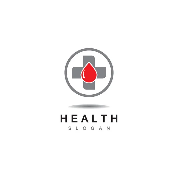 Medical Cross Und Health Pharmacy Logo Vector Template — Stockvektor