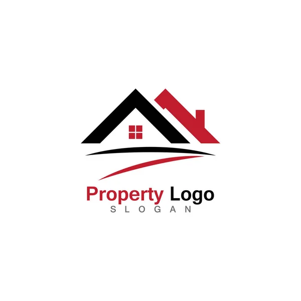 Property Logo Design Icon Vector — 스톡 벡터