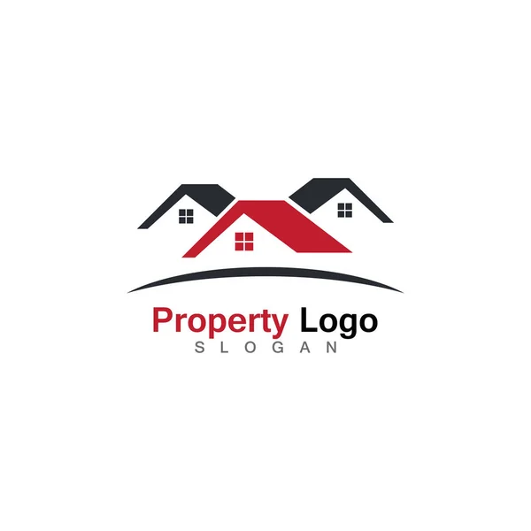 Immobilien Logo Design Icon Vector — Stockvektor