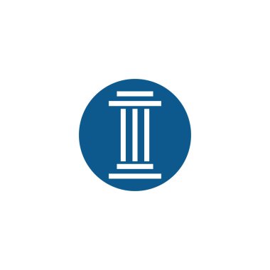 Sütun logosu ve sembol vektörü