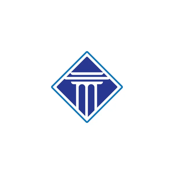 柱のロゴとシンボルベクトル — ストックベクタ