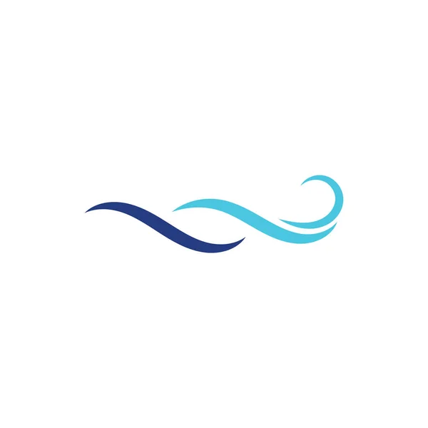 Logo Ola Agua Plantilla — Vector de stock
