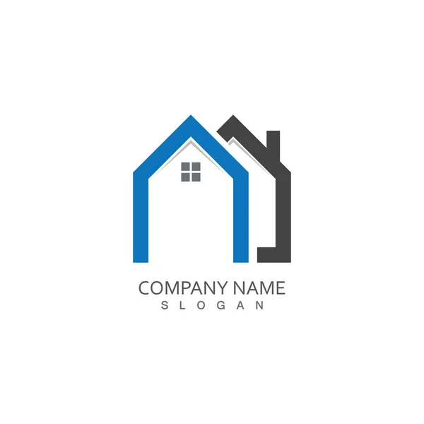 Imobiliário Propriedade Construção Design Logo — Vetor de Stock