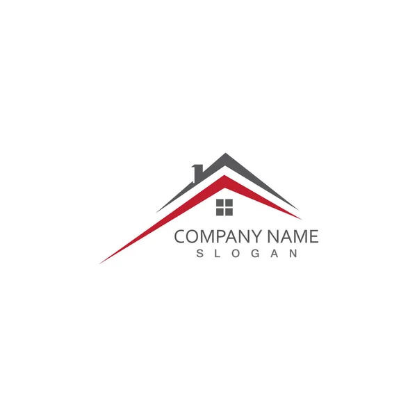 Real Estate Property Construction Logo Design — Stock Vector