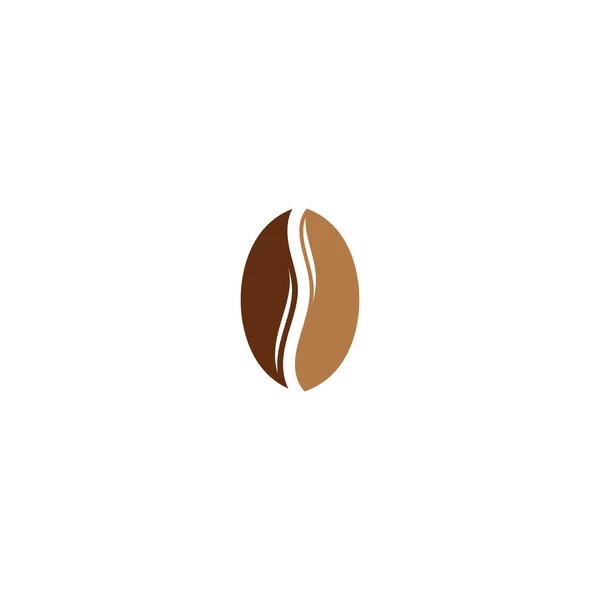 Coffee Bean Icon Vector Illustration Template — Stock Vector