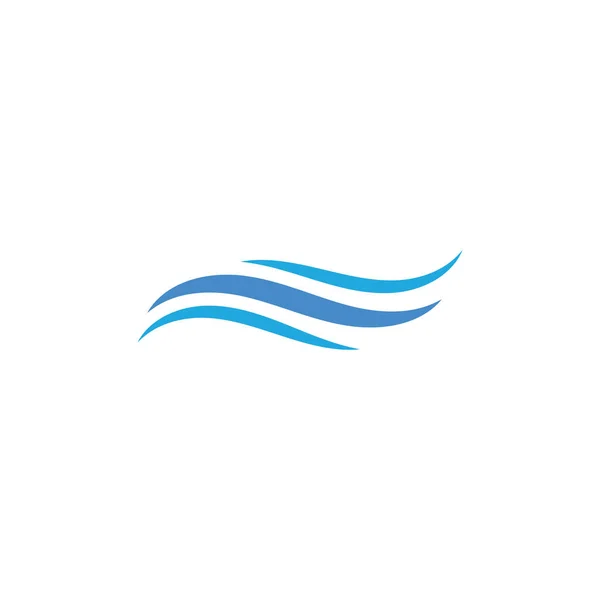 Wasser Welle Symbol Vektor Illustration Design Logo — Stockvektor