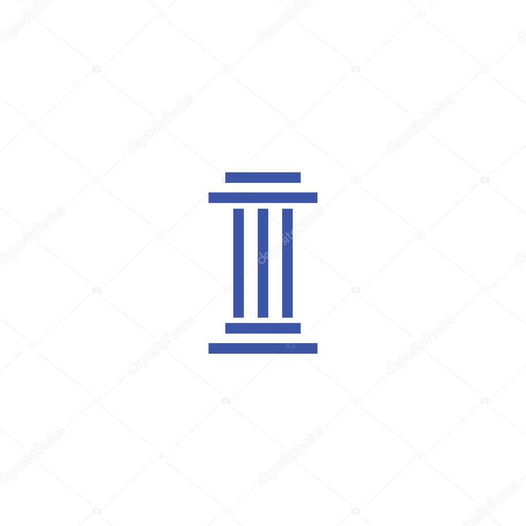 Pillar logo and symbol vector