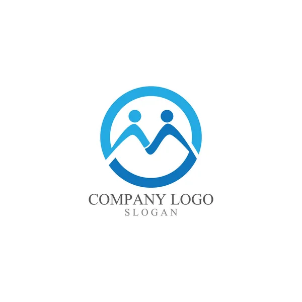 커뮤니티 Logo Template Vector Icon — 스톡 벡터