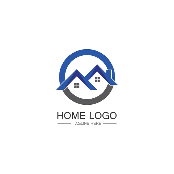 Home House Logo Design Vector Logo Architecture Building Design Property — Stock Vector