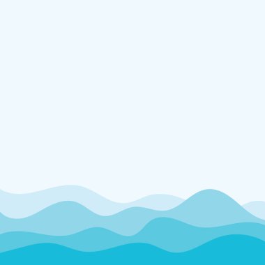 Soyut Su Dalgası Vektör Çizim Arkaplanı