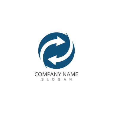 Performans hedefi Arrows vektör çizim simgesi Logo Şablonu tasarımı