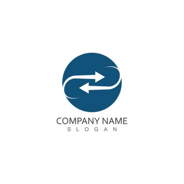 Performans hedefi Arrows vektör çizim simgesi Logo Şablonu tasarımı