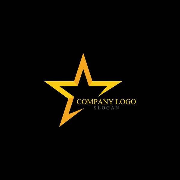 Gold Star Logo Symbol Vector — Stock Vector