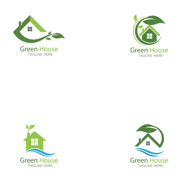 Modèle Vectoriel Logo Green House — Image vectorielle