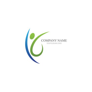 Başarı insanlar sağlık logo vektörü