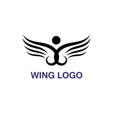 Kanat logosu ve sembol vektörü