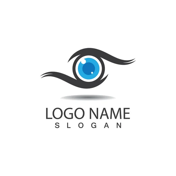 Ojo Cuidado Logo Símbolo Vector — Vector de stock