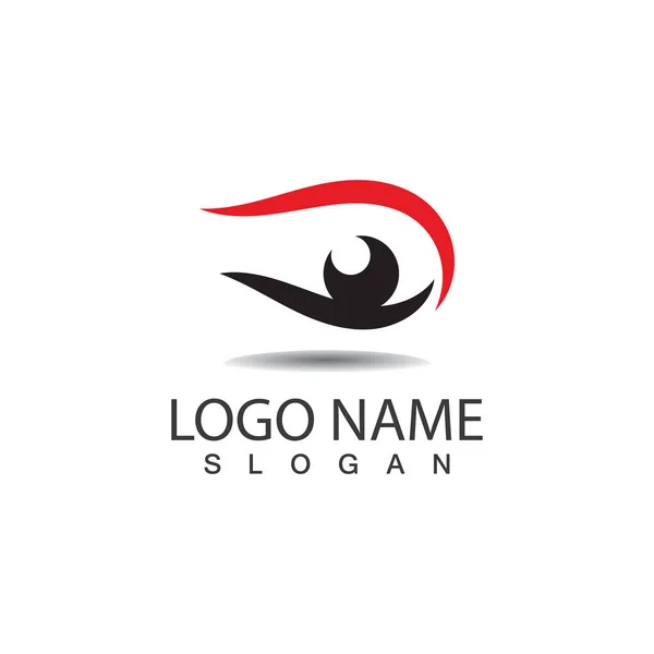 Oogverzorging Logo Symbool Vector — Stockvector