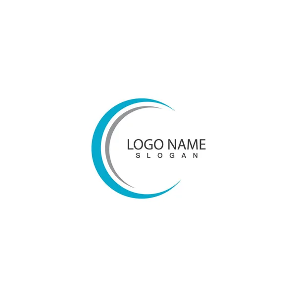 Tecnologia Cerchio Logo Simboli Vettoriale — Vettoriale Stock
