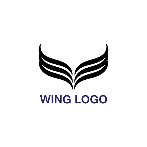 翼のロゴとシンボルベクトル — ストックベクタ