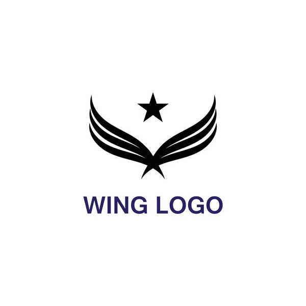 Logo Skrzydła Wektor Symbolu — Wektor stockowy