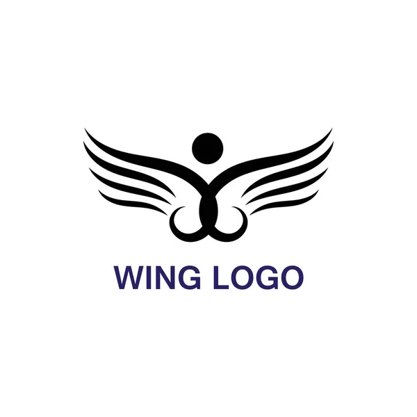 Flügel Logo Und Symbol Vektor — Stockvektor