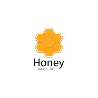 Bal tarağı logo vektör konsept tasarımı