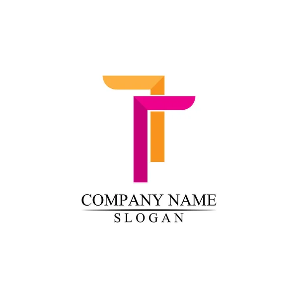 Letra Projeto Alfabeto Fonte Vetor Logotipo Logotipo Ícone Para Negócio — Vetor de Stock