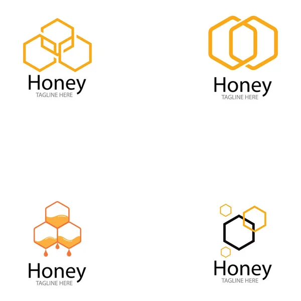 Bal tarağı logo vektör konsept tasarımı