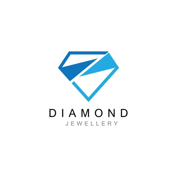 Diamant Schmuck Logo Design Vektor Vorlage — Stockvektor