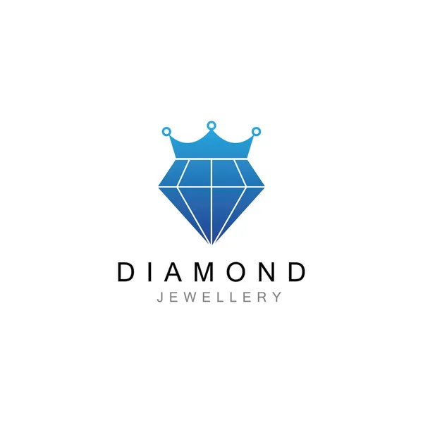 Plantilla Vectorial Diseño Logotipo Joyería Diamante — Archivo Imágenes Vectoriales