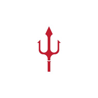 Trident Logo Şablonu vektör çizimi tasarımı