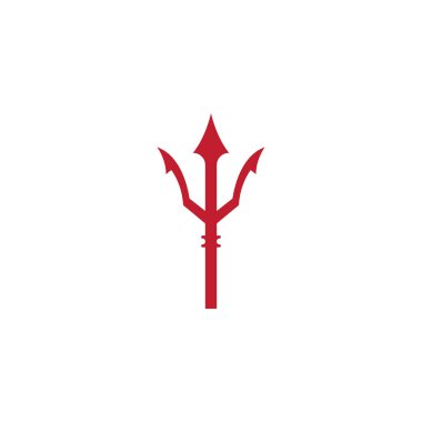 Trident Logo Şablonu vektör çizimi tasarımı