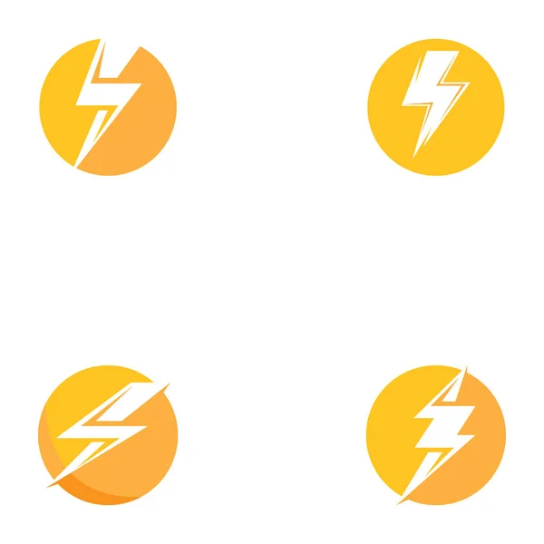 Значок Векторного Дизайна Логотипа Power Lightning — стоковый вектор