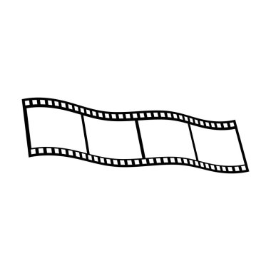 Film Strip Logo Şablonu vektör çizimi tasarımı