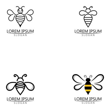 Arı logosu ve sembol vektörü